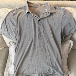Lululemon Striped Short Sleeve Polo - Size L